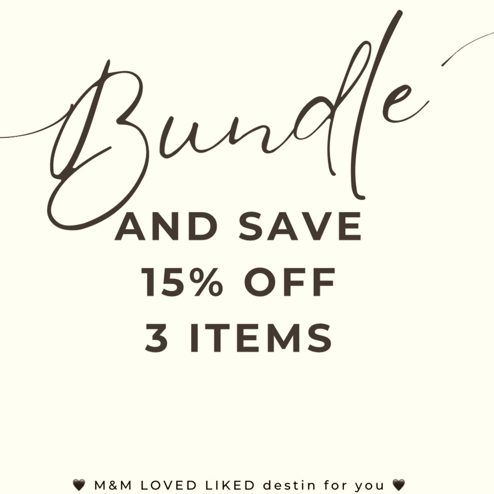 Bundle and save 15% when you purchase 3 or more items.